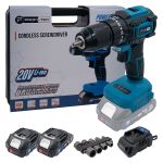 Акумуляторний шуруповерт PROFI-TEC PCD5220 POWERLine (2×PT2020MP (2.0 Аг), зарядний пристрій)