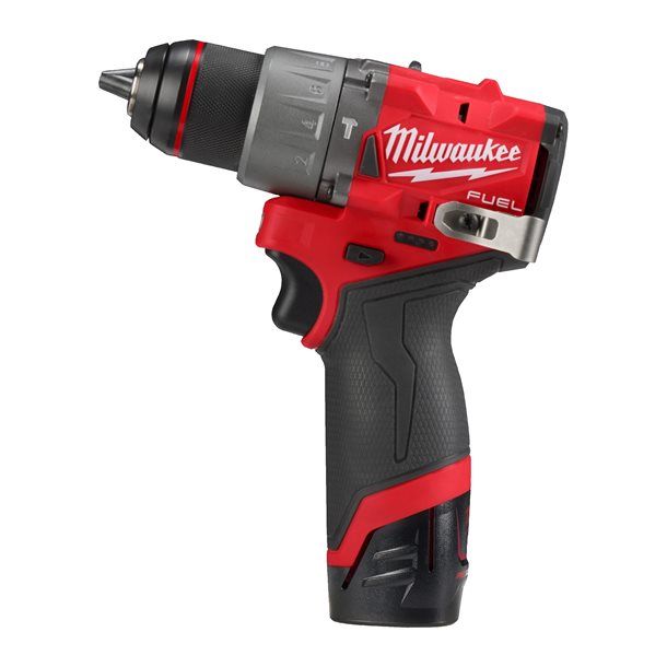 Дриль-шуруповерт акумуляторний безщітковий ударний MILWAUKEE M12 FPD2-202X (37Нм) (ЗУ+2Х2Ач+HDкейс)
