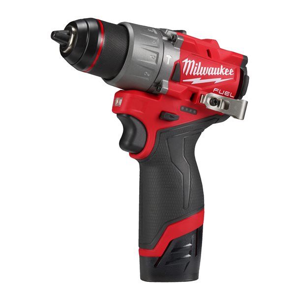 Дриль-шуруповерт акумуляторний безщітковий ударний MILWAUKEE M12 FPD2-202X (37Нм) (ЗУ+2Х2Ач+HDкейс)