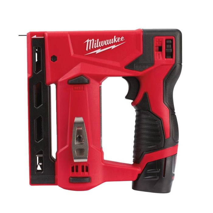 Степлер скобозабивний акумуляторний MILWAUKEE M12 BST-202X (ЗУ+2акк.Х2ач+HDкейс)