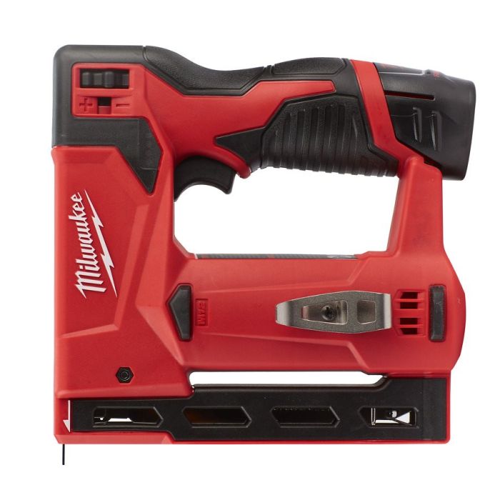 Степлер скобозабивний акумуляторний MILWAUKEE M12 BST-202X (ЗУ+2акк.Х2ач+HDкейс)