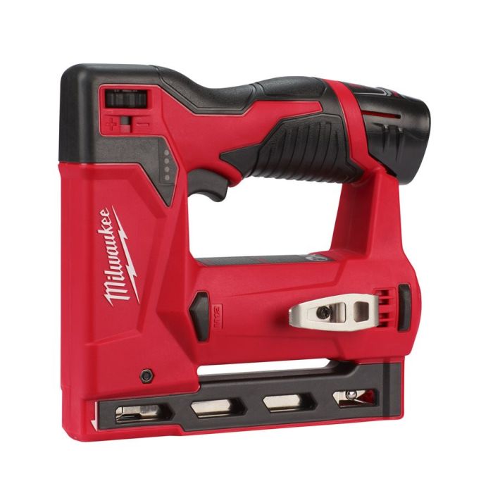 Степлер скобозабивний акумуляторний MILWAUKEE M12 BST-202X (ЗУ+2акк.Х2ач+HDкейс)