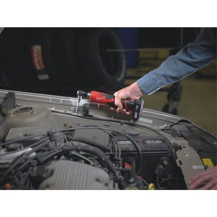 Трещітка акумуляторна безщіткова MILWAUKEE 1/4" (40 Нм) M12 IR-201B (ЗУ+1акк.Х2Ач+сумка)