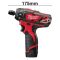 Шуруповерт акумуляторний MILWAUKEE M12 BD-0 (30Нм) (каркас)