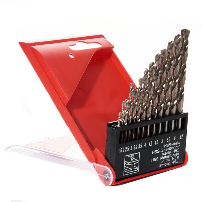 Набір свердл по металу HSS 4341 13 од. 1.5–6.5 мм Vitals Master