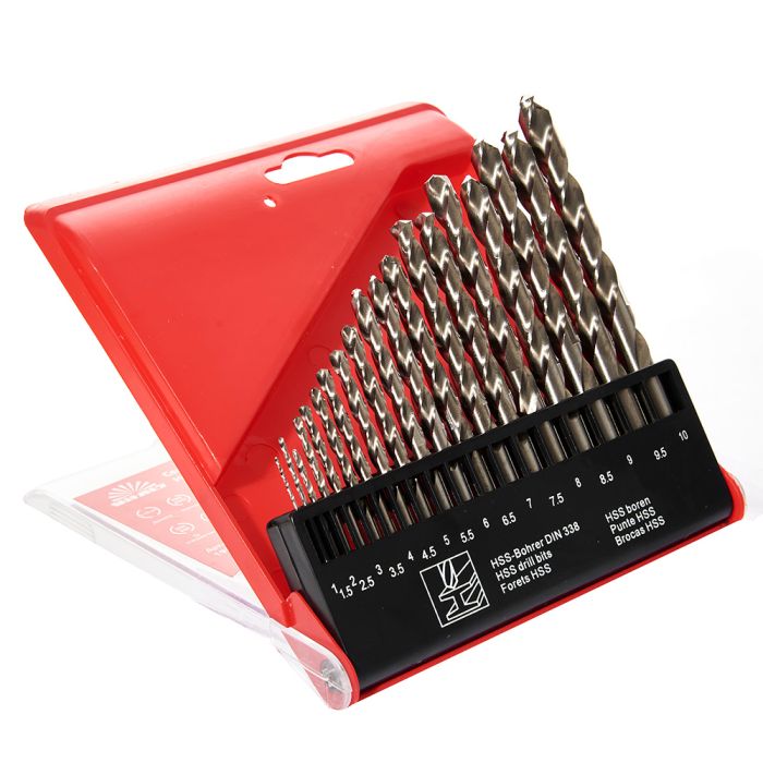 Набір свердл по металу HSS 4341 19 од. 1–10 мм Vitals Master