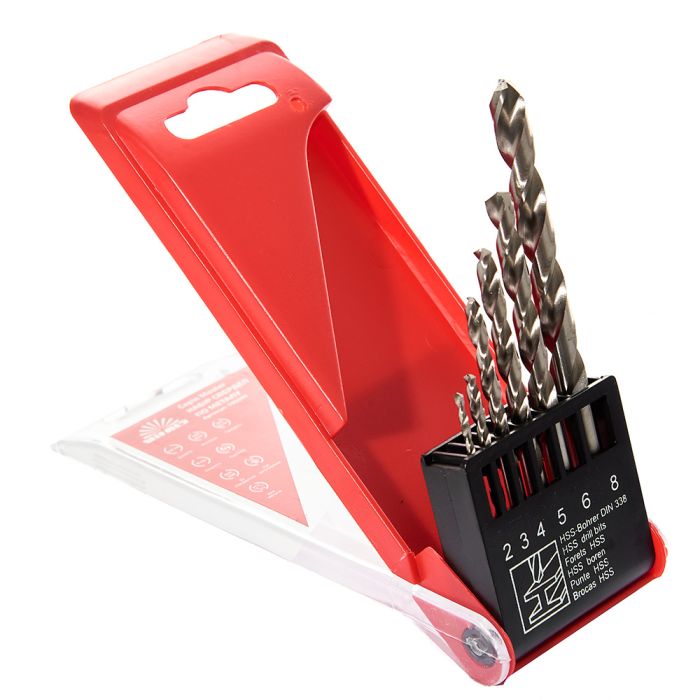 Набір свердл по металу HSS 4341 6 од. 2–8 мм Vitals Master