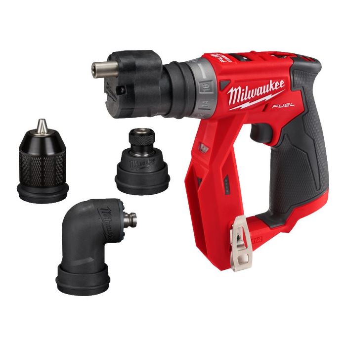 Дриль-шуруповерт акумуляторний безщітковий MILWAUKEE M12 FDDXKIT-0X, 34Нм (каркас+4 насадки)