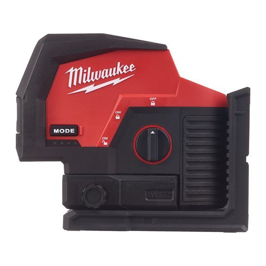 Нивелир линейно-точечный аккумуляторный MILWAUKEE M12 CLLP-0C (зелёный луч)