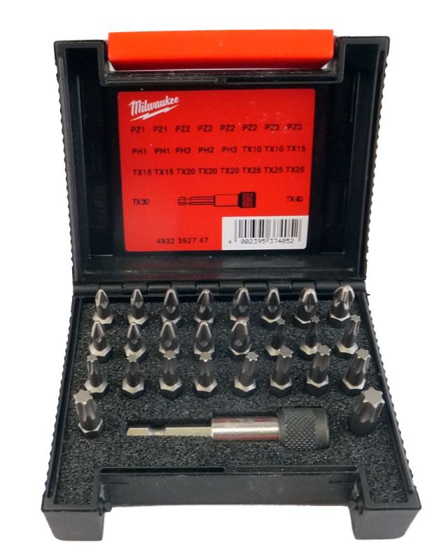 Набір біт для шуруповерта MILWAUKEE (27 предметів) 4932352747