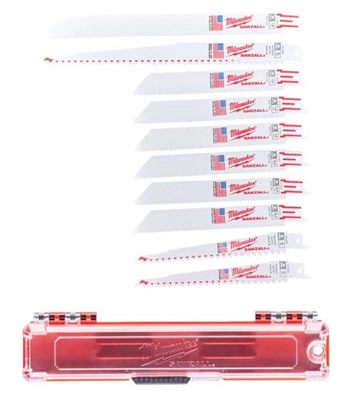 Набір полотен для шабельних пилок SAWZALL MILWAUKEE, (10шт)