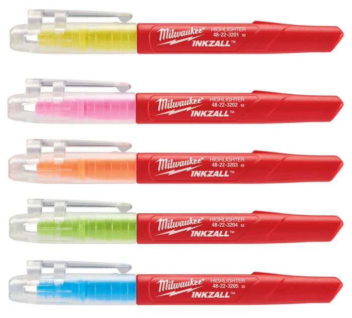 Набор маркеров для текста INKZALL MILWAUKEE, цветных (5шт)