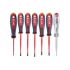 Набір викруток тригранних ізольованих VDE MILWAUKEE, (SL2,5/SL3/SL4/SL5.5/PH1/PH2/тестер), (7шт)