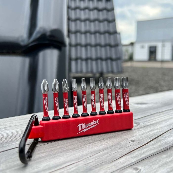 Набор бит и держателя с карабином 10шт (2 xPH2 / 1 xPZ2 / 1 xTX15 / 2 xTX20 / 2 xTX25/ 1 xTX30)