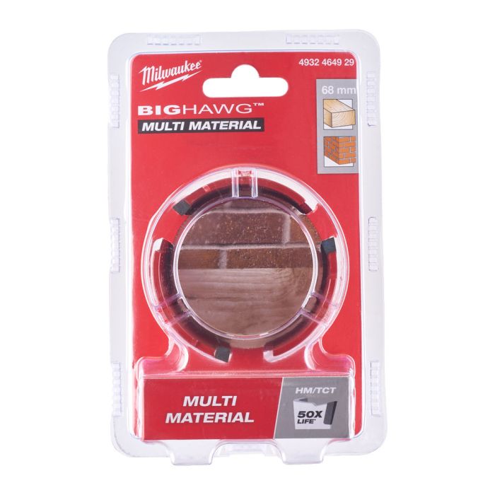 Коронка з мультиматеріалів BIG HAWG™ TCT MILWAUKEE, Ø68мм