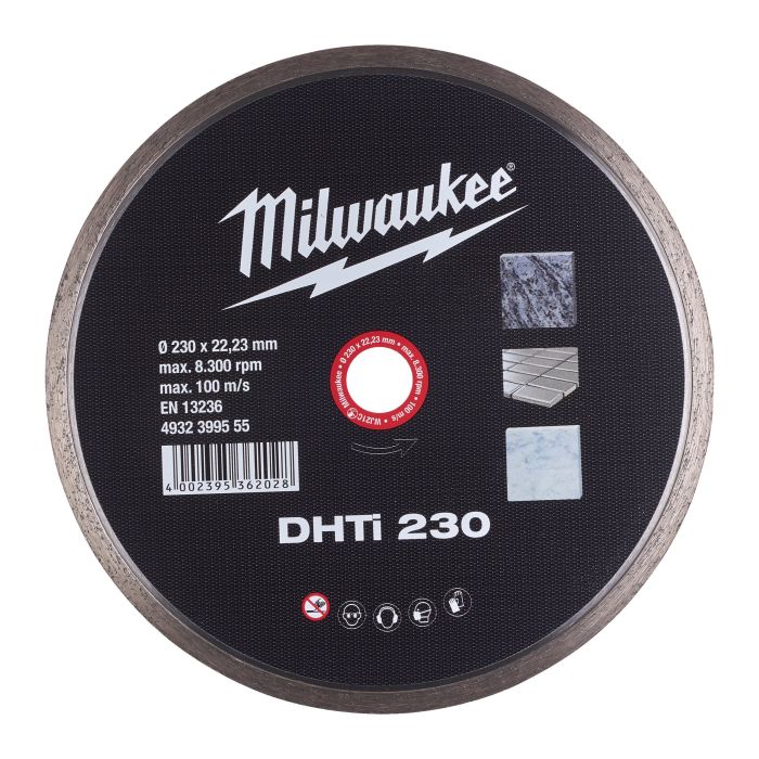Диск алмазний MILWAUKEE DHTi 230, Ø230мм (керамічна плитка)