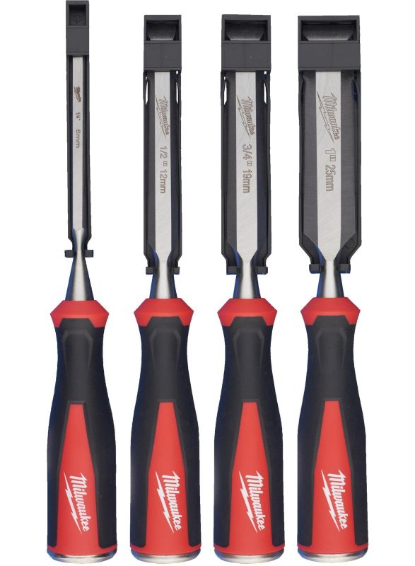 Набір плоских стамесок 6, 12, 19, 25 мм – 4 од. MILWAUKEE