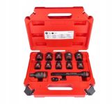 Набір ударних голів ShW 1/2'' SKT MILWAUKEE, (10,12,13,14,15,17,19,21,22, 24 ) (13шт)