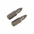 Біти S2A хрестові PZ 1х25 мм, 2 шт блістер