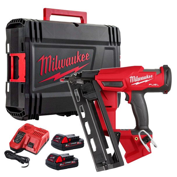 Пістолет цвяхів акумуляторний безщітковий MILWAUKEE M18 FN16GA-202X (32-64мм)(ЗУ+2Х2Ач)