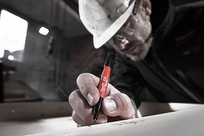 Маркер для стройплощадки INKZALL MILWAUKEE, тонкий черный