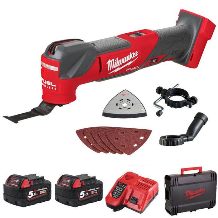 Інструмент багатофункціональний безщітковий акумуляторний MILWAUKEE M18 FMT-502X (ЗУ+2ак.Х5А+HDкейс)