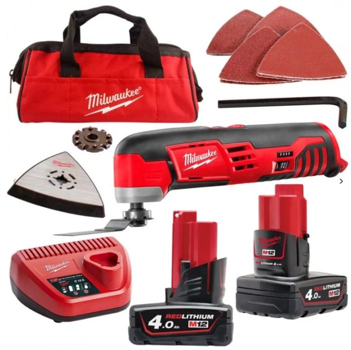 Інструмент багатофункціональний акумуляторний MILWAUKEE M12 MT-402B (ЗУ+2ак.Х4Ач+сумка)