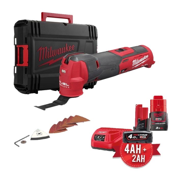 Інструмент багатофункціональний безщітковий акумуляторний MILWAUKEE M12 FMT-422X (ЗУ+2ак.+HDкейс)