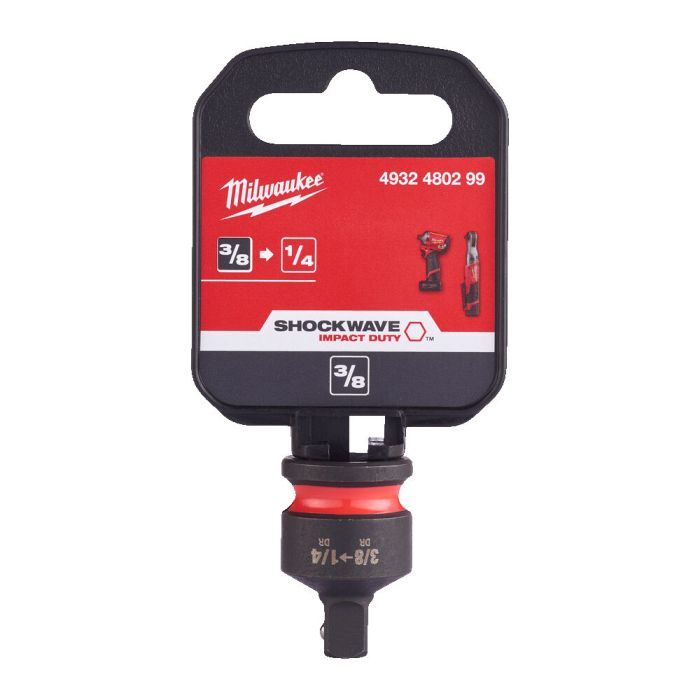 Переходник ударный для головок ShW MILWAUKEE 3/8 квадрат-1/4 квадрат