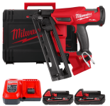 Пістолет цвяхів акумуляторний безщітковий MILWAUKEE M18 FN16GA-202X (32-64мм)(ЗУ+2Х2Ач)