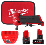 Машина шліфувальна акумуляторна цангова кутова безщіткова MILWAUKEE M12 FDGA-422B (ЗУ+2ак)