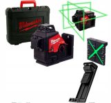 Нівелір лазерний акумуляторний 3D MILWAUKEE M12 3PL-0C (360˚, зелений промінь)