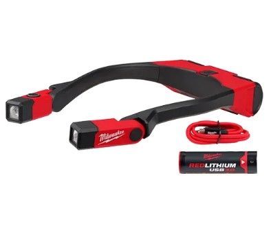 Ліхтар світлодіодний акумуляторний шийний (зарядка через USB) MILWAUKEE L4 NL400-301