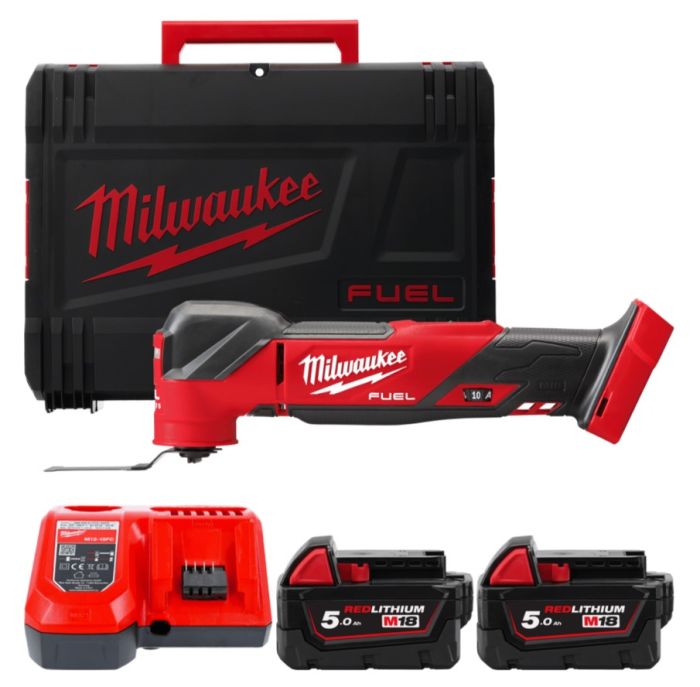 Інструмент багатофункціональний безщітковий акумуляторний MILWAUKEE M18 FMT-502X (ЗУ+2ак.Х5А+HDкейс)
