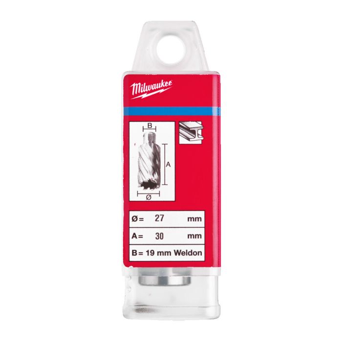 Кільцева фреза MILWAUKEE HSS (WELDON), Ø27x30мм