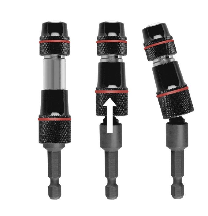 Держатель бит с быстросъемом, 90 мм, поворотный TripleFix, KWB (100200)