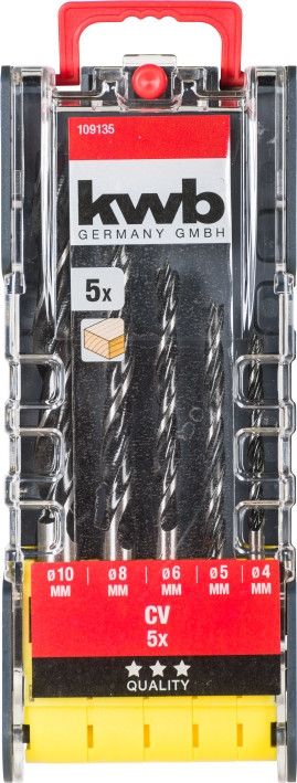 Набор сверл по металлу/камню/дереву, 3х5 шт, KWB (109157)