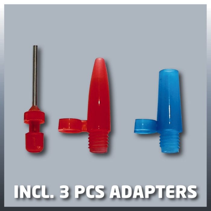 Автомобільний компресор, Einhell CC-AV 12V (2072112)  12 В, 0-18 бар, кабель 2.9 м, 3 адаптера