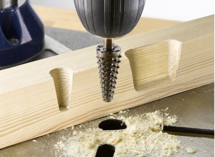 Бор-фреза по дереву конусная, d7-15, 35мм, KWB (494700)