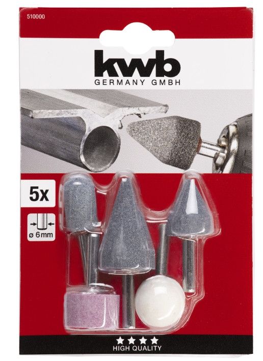 Набор фрез, корунд, 5 шт, KWB (510000)