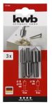 Набор зенкеров по дереву, 3 шт, KWB (511100)
