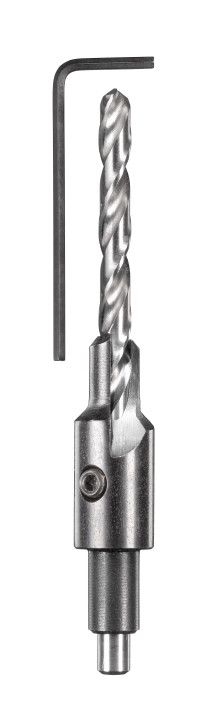 Сверло спиральное по дереву с зенкером, 4,5+7,0 мм, KWB (512604)