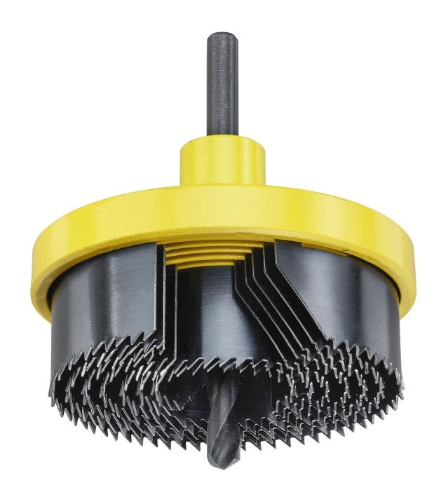 Коронка пильная наборная 25-63 мм, 7 частей, глубина 18 мм, KWB (599000)