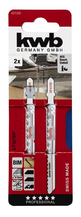 Полотна для лобзика, Bi-Metal, T127DF, 2 шт, KWB (621320)