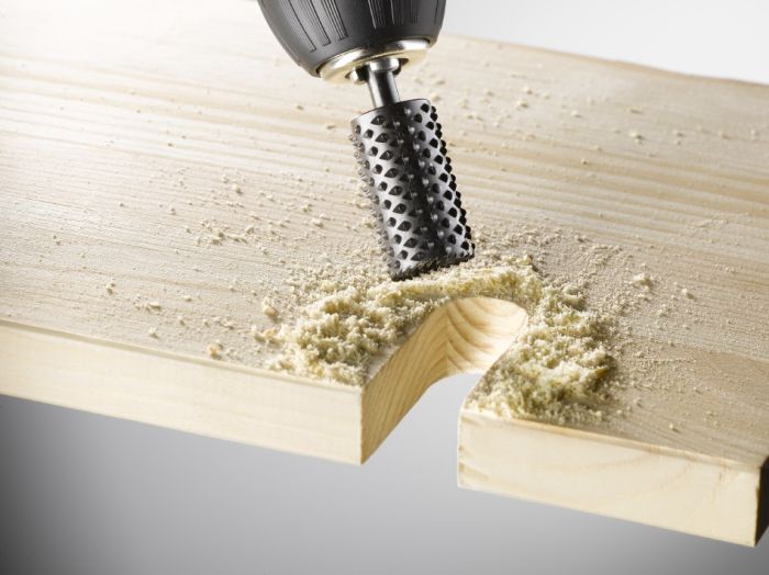 Фреза пустотелая рашпильная, 20х15 мм, KWB (705020)