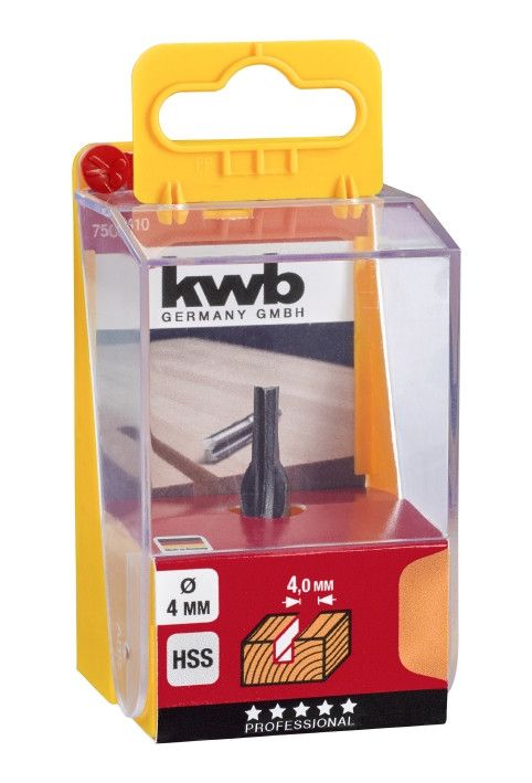 Фреза пазовая HSS 4 мм, KWB (750410)