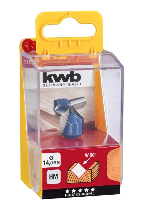 Фреза пазовая V-образная 14 мм, KWB (755120)