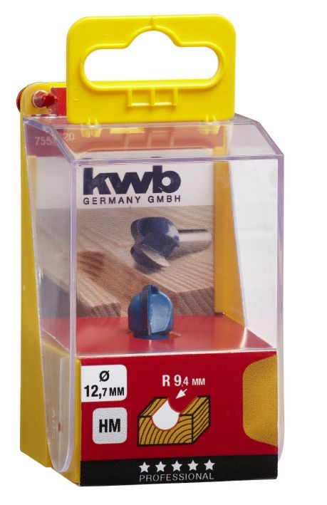 Фреза галтельная 12,7 мм, KWB (755820)