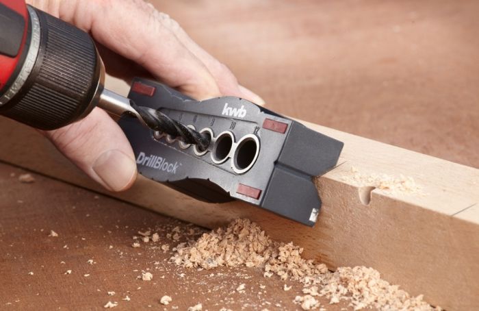 Мини-кондуктор 4-12 мм, шаблон для сверления, KWB (757900)