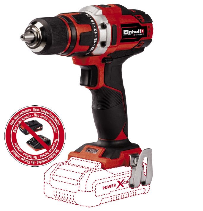 Дриль  шуруповерт акумуляторний Einhell TE-CD 18/40 Li - Solo (4513925)